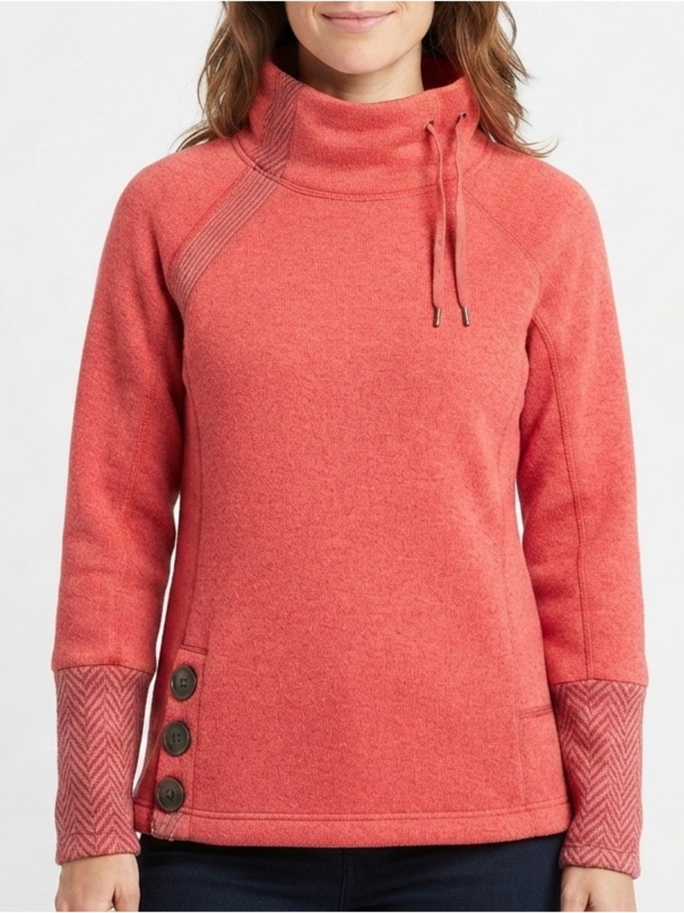 Prana Lucia Women’s Wool Blend Cowl Neck Sweater Size S